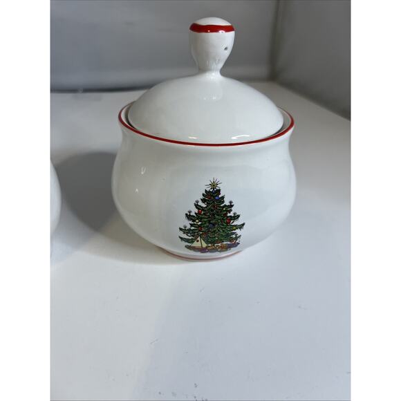 cuthbertson original christmas tree Sugar And Creamer Set - Picture 7 of 10